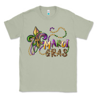 Matcha mardi gras fleur de lis and beads Classic Tee - RanaPortraitStore