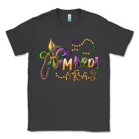 Smoke mardi gras fleur de lis and beads Classic Tee - RanaPortraitStore