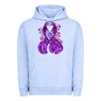 Pigment Grape Ice Domestic Violence Warrior purple ribbon Urban Hoodie - NancyCooperArtShop