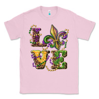 Bubblegum Pink love fleur de lis Classic Tee - RanaPortraitStore