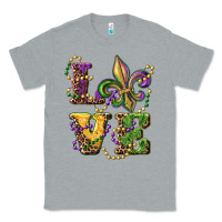 Heather Grey love fleur de lis Classic Tee - RanaPortraitStore