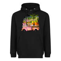 Black sunset chaser Heavyweight Hoodie - JahusDesignShop