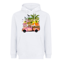 White sunset chaser Heavyweight Hoodie - JahusDesignShop