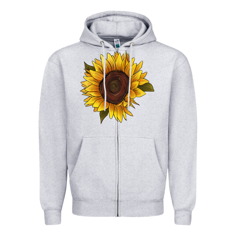 Sunflower Zipper Hoodie by RanaPortraitStore | Teevron