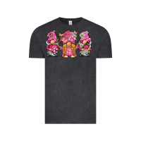 Vintage Black breast cancer gnome Vintage Tee - BarkalooDesign