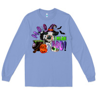 Colony Blue Moo I Mean Boo Baby Cow Long Sleeve Tee - RanaPortraitStore