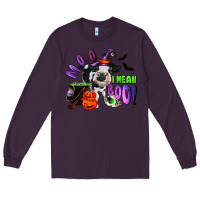Plum Moo I Mean Boo Baby Cow Long Sleeve Tee - RanaPortraitStore
