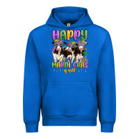Cobalt happy mardi gras y'all Urban Hoodie - MaliasSmallBusiness