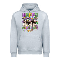 Heather Grey happy mardi gras y'all Urban Hoodie - MaliasSmallBusiness