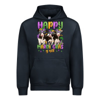 Navy happy mardi gras y'all Urban Hoodie - MaliasSmallBusiness