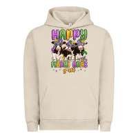 Pigment French Oak happy mardi gras y'all Urban Hoodie - MaliasSmallBusiness