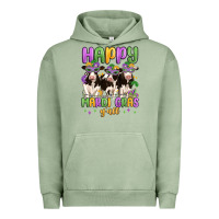 Pigment Oil Green happy mardi gras y'all Urban Hoodie - MaliasSmallBusiness