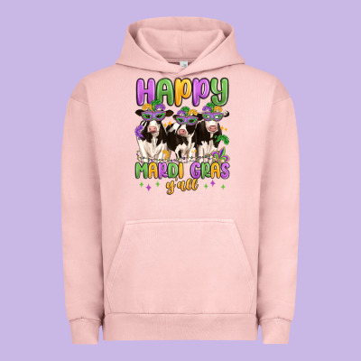 Happy Mardi Gras Y'all Urban Hoodie Designed By Maliassmallbusiness