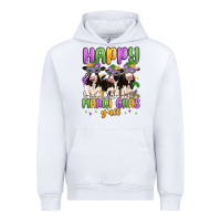 White happy mardi gras y'all Urban Hoodie - MaliasSmallBusiness