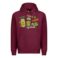 Burgundy deink drank drunk st. patrick's day Premium Hoodie - MaliasSmallBusiness