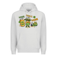 Dove Grey deink drank drunk st. patrick's day Premium Hoodie - MaliasSmallBusiness