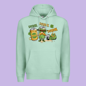 Deink Drank Drunk St. Patrick's Day Premium Hoodie Designed By Maliassmallbusiness