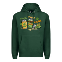 Sports Green deink drank drunk st. patrick's day Premium Hoodie - MaliasSmallBusiness