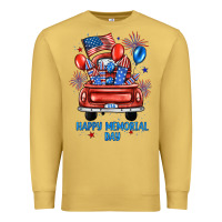 Antique Gold happy memorial day farm truck Premium Sweatshirt - JahusDesignShop