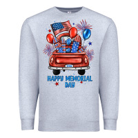 Heather Grey happy memorial day farm truck Premium Sweatshirt - JahusDesignShop