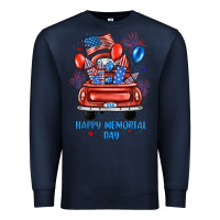 Navy happy memorial day farm truck Premium Sweatshirt - JahusDesignShop