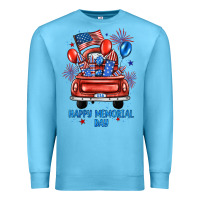 Ocean Blue happy memorial day farm truck Premium Sweatshirt - JahusDesignShop