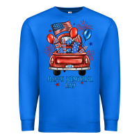 True Royal happy memorial day farm truck Premium Sweatshirt - JahusDesignShop