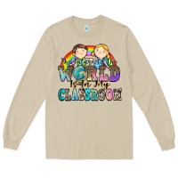 Mushroom the future of the world is in my classroom Long Sleeve Tee - Zillion Design Studio