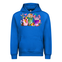 Cobalt Easter coffee cups with Bunny Urban Hoodie - NancyCooperArtShop