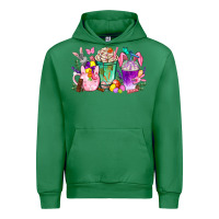 Emerald Easter coffee cups with Bunny Urban Hoodie - NancyCooperArtShop