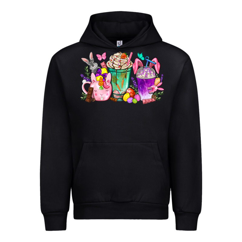 Easter Coffee Cups With Bunny Urban Hoodie by NancyCooperArtShop | Teevron