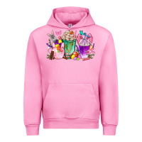 Fuchsia Pink Easter coffee cups with Bunny Urban Hoodie - NancyCooperArtShop