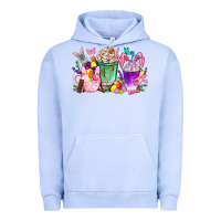 Pigment Grape Ice Easter coffee cups with Bunny Urban Hoodie - NancyCooperArtShop