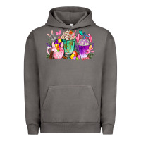 Pigment Tornado Easter coffee cups with Bunny Urban Hoodie - NancyCooperArtShop