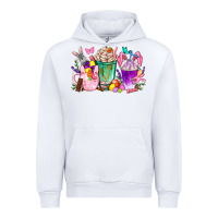 White Easter coffee cups with Bunny Urban Hoodie - NancyCooperArtShop