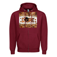 Burgundy dope melanin Zipper Hoodie - Zillion Design Studio