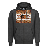 Charcoal Heather dope melanin Zipper Hoodie - Zillion Design Studio