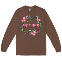 Chestnut Mother With Floral Wreath Long Sleeve Tee - RanaPortraitStore