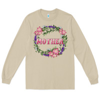 Mushroom Mother With Floral Wreath Long Sleeve Tee - RanaPortraitStore