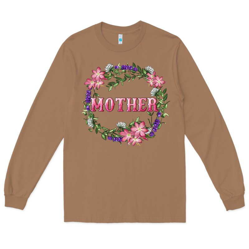 Mother With Floral Wreath Long Sleeve Tee by RanaPortraitStore | Teevron