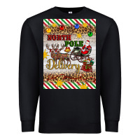 Black christmas north pole delivery Premium Sweatshirt - Artiststas