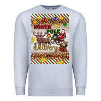 Heather Grey christmas north pole delivery Premium Sweatshirt - Artiststas