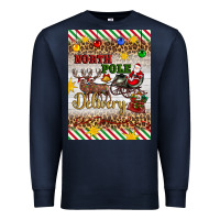 Navy christmas north pole delivery Premium Sweatshirt - Artiststas
