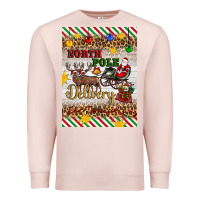 Pale Pink christmas north pole delivery Premium Sweatshirt - Artiststas