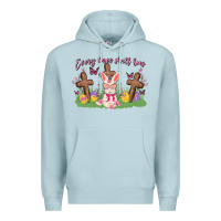 Blue Mist every knee shall bow Premium Hoodie - MaliasSmallBusiness