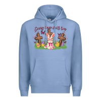 Colony Blue every knee shall bow Premium Hoodie - MaliasSmallBusiness