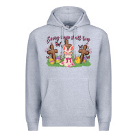 Heather Grey every knee shall bow Premium Hoodie - MaliasSmallBusiness