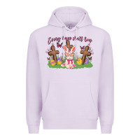 Lilac every knee shall bow Premium Hoodie - MaliasSmallBusiness