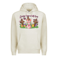 Oatmeal Heather every knee shall bow Premium Hoodie - MaliasSmallBusiness