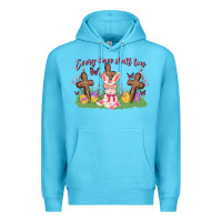 Ocean Blue every knee shall bow Premium Hoodie - MaliasSmallBusiness